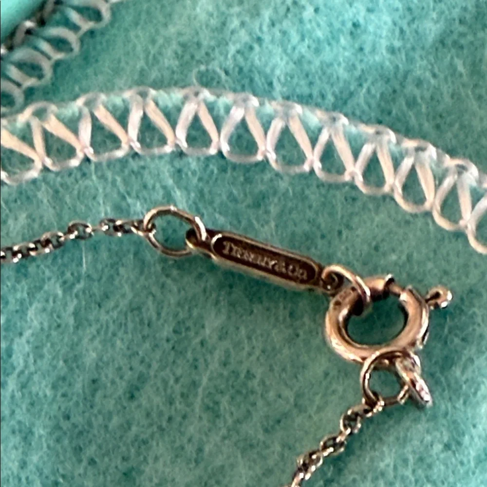 Tiffany & Co. 18K Gold & Sterling Pendant Butterfly Necklace